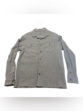 George Men's Light Heather Gray Button-Front Shirt Jacket